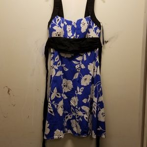 Blue&White Flower Dress
